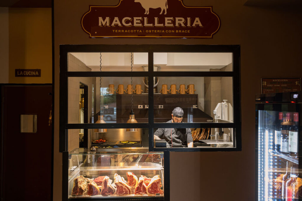 terracotta osteria con brace